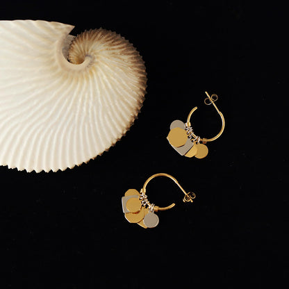 Noir Edge Hoops earings
