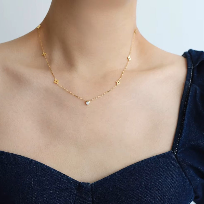Rosé Whisper Necklace