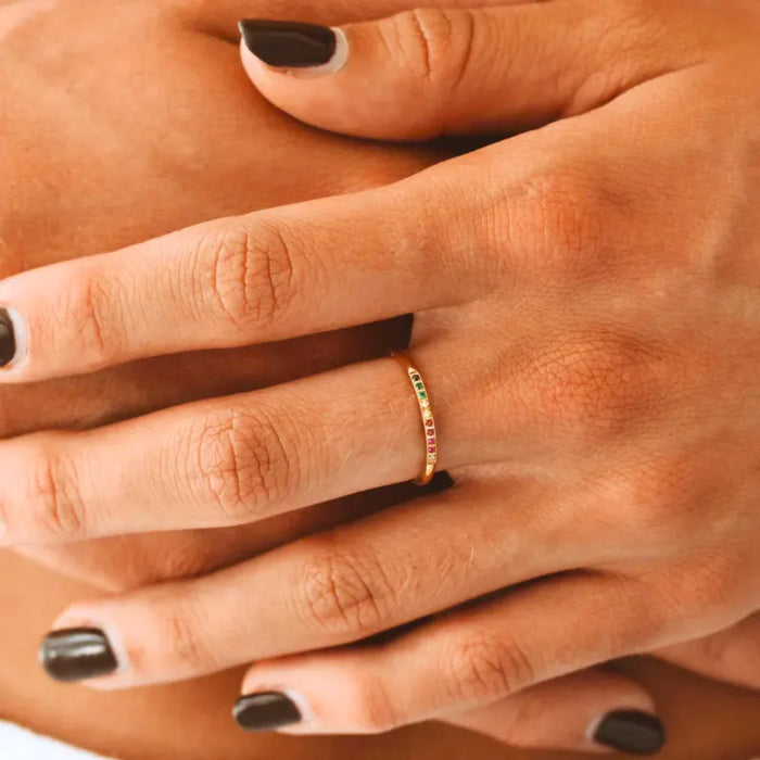 Gentle Curve Band rings